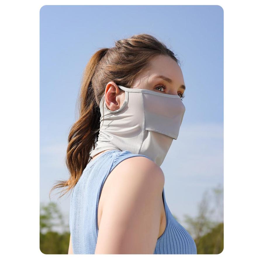 冷感 ネックガード フェイスカバー 夏用 フェイスマスク ネックカバー レディース UV対策 日焼け メッシュ 接触冷感 洗える 紫外線対策 フェイス |  | 17