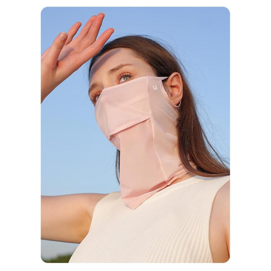 冷感 ネックガード フェイスカバー 夏用 フェイスマスク ネックカバー レディース UV対策 日焼け メッシュ 接触冷感 洗える 紫外線対策 フェイス |  | 18