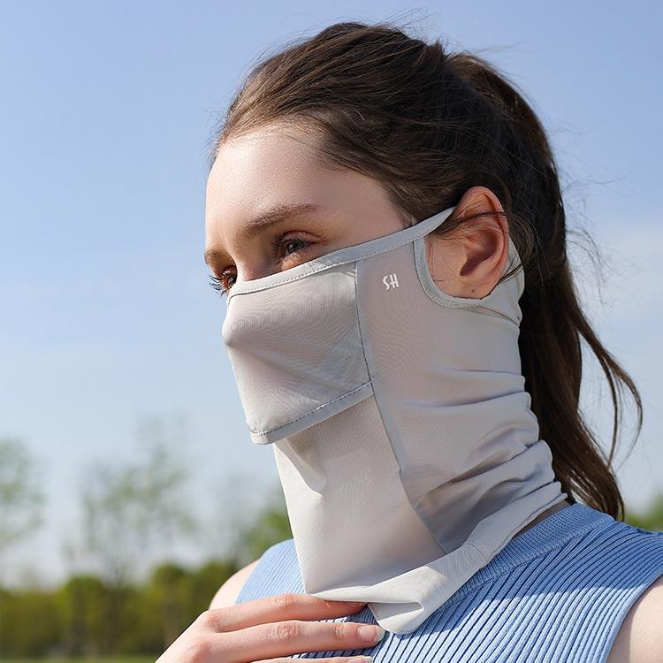 冷感 ネックガード フェイスカバー 夏用 フェイスマスク ネックカバー レディース UV対策 日焼け メッシュ 接触冷感 洗える 紫外線対策 フェイス |  | 03