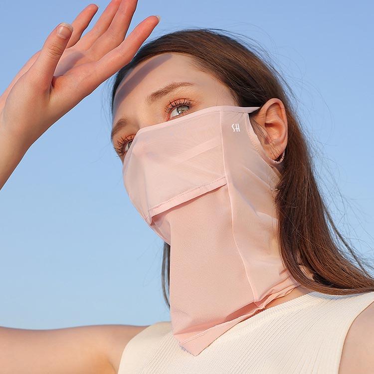 冷感 ネックガード フェイスカバー 夏用 フェイスマスク ネックカバー レディース UV対策 日焼け メッシュ 接触冷感 洗える 紫外線対策 フェイス |  | 04