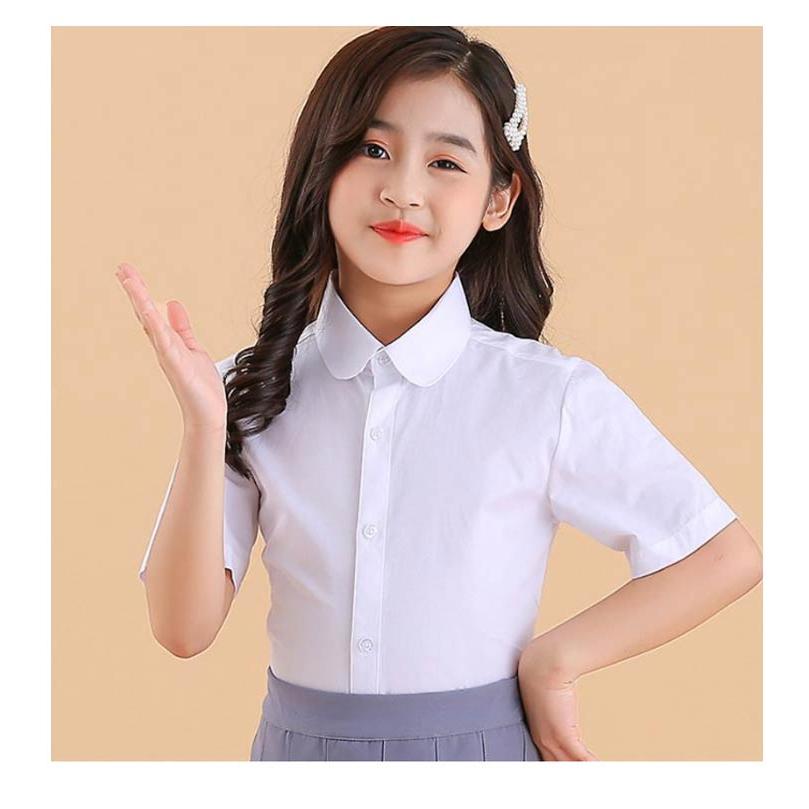 女の子 ワイシャツ 子供シャツ フォーマルシャツ フォーマル 半袖ブラウス 綿 可愛い コットン 子供 春夏 卒園式 白シャツ 発表会 フレア袖 レー |  | 17