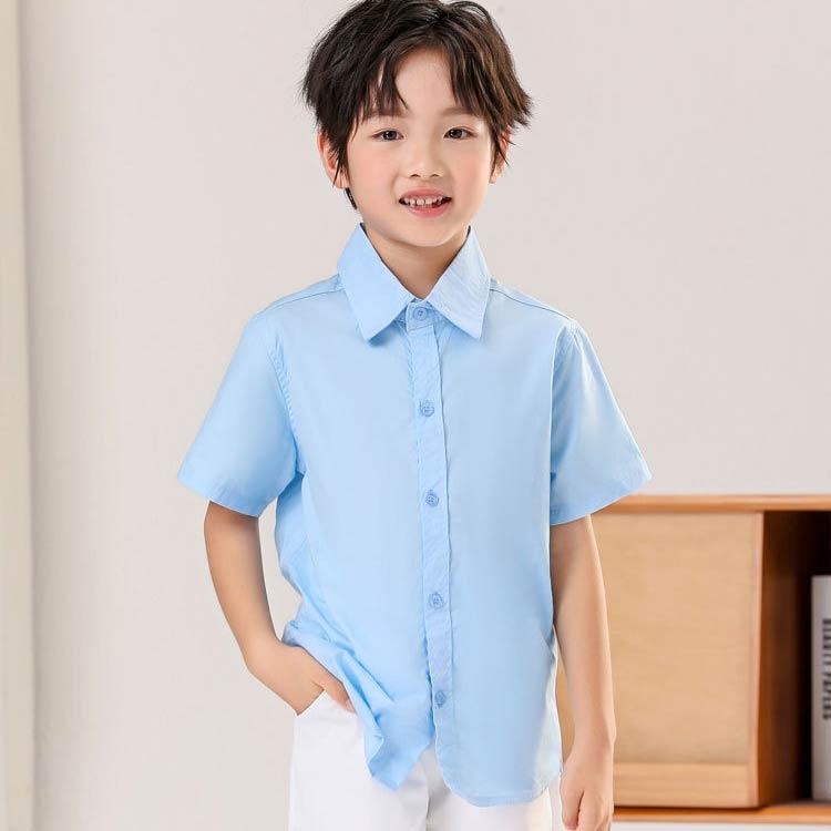 子供 男子 スクールシャツ フォーマルシャツ 高校生 女子 子供シャツ 白シャツ カッターシャツ コットン 制服 半袖シャツ 綿 キッズ 春夏 ブラウ |  | 02