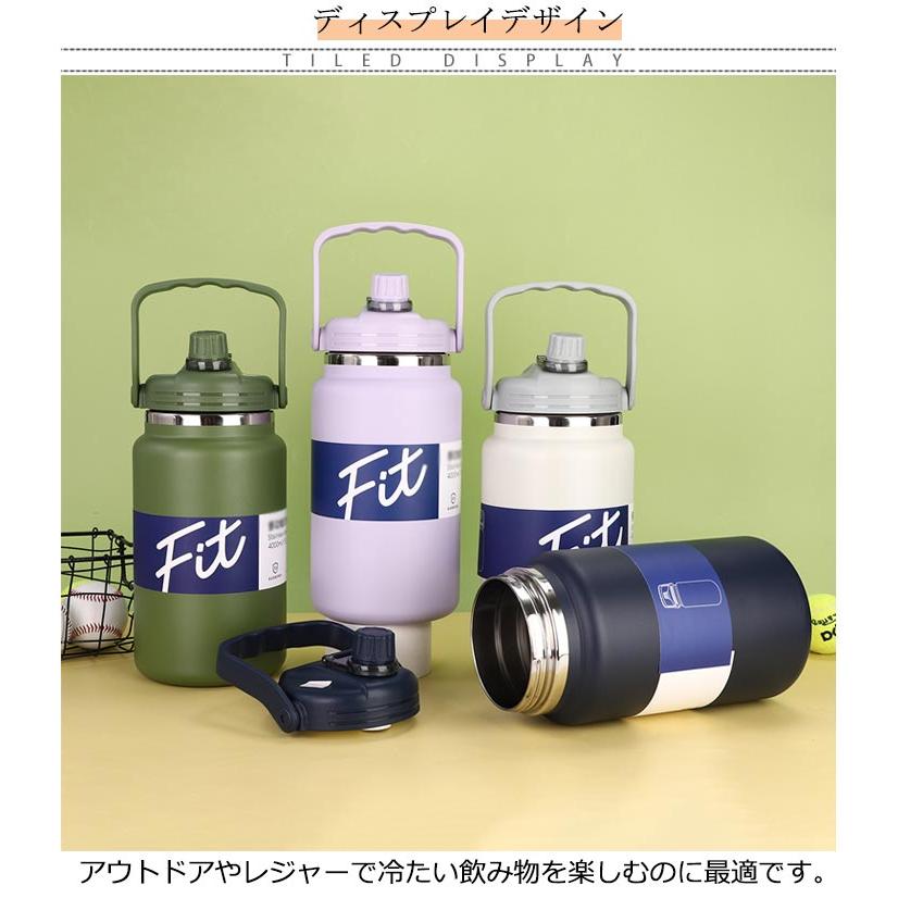 氷入れ 2.8L 広口 水筒 氷筒 キャンプ用 アイスコンテナ 長時間 真空