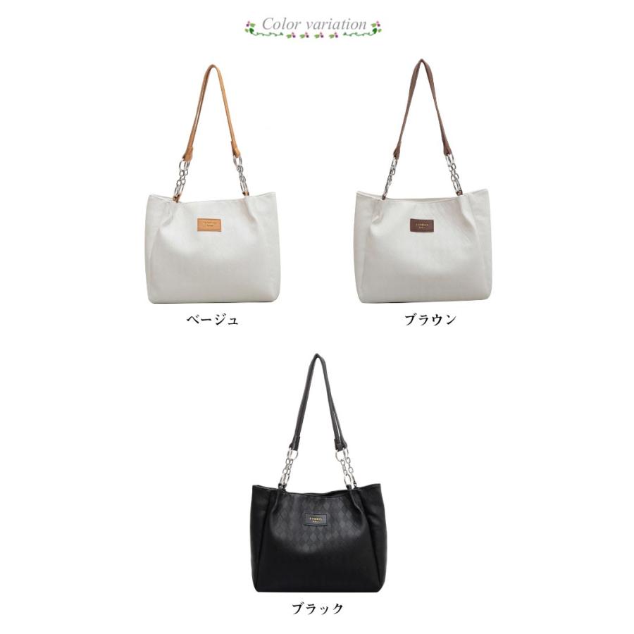 大きめ トートバッグ 持ち手長め 大容量 PUレザー 軽量 肩掛け