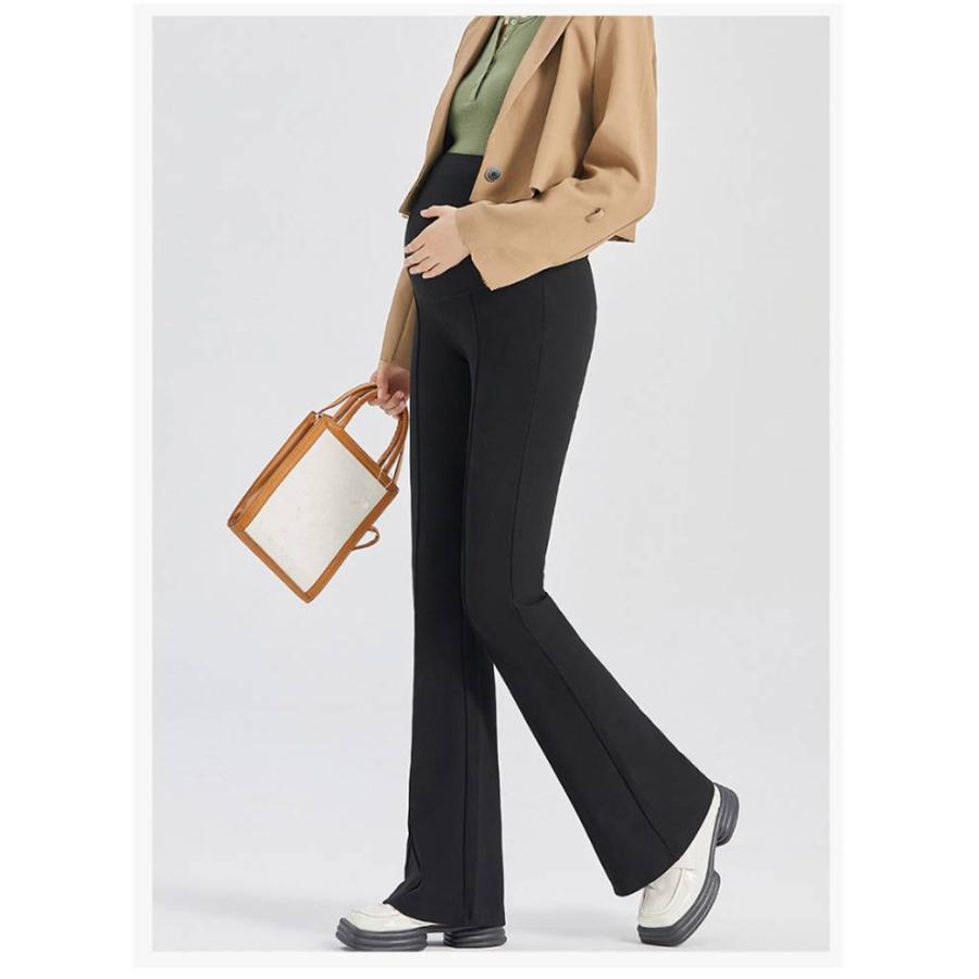 マタニティパンツ マタニティ 大きいサイズ 中期 レディース フレアパンツ パンツ