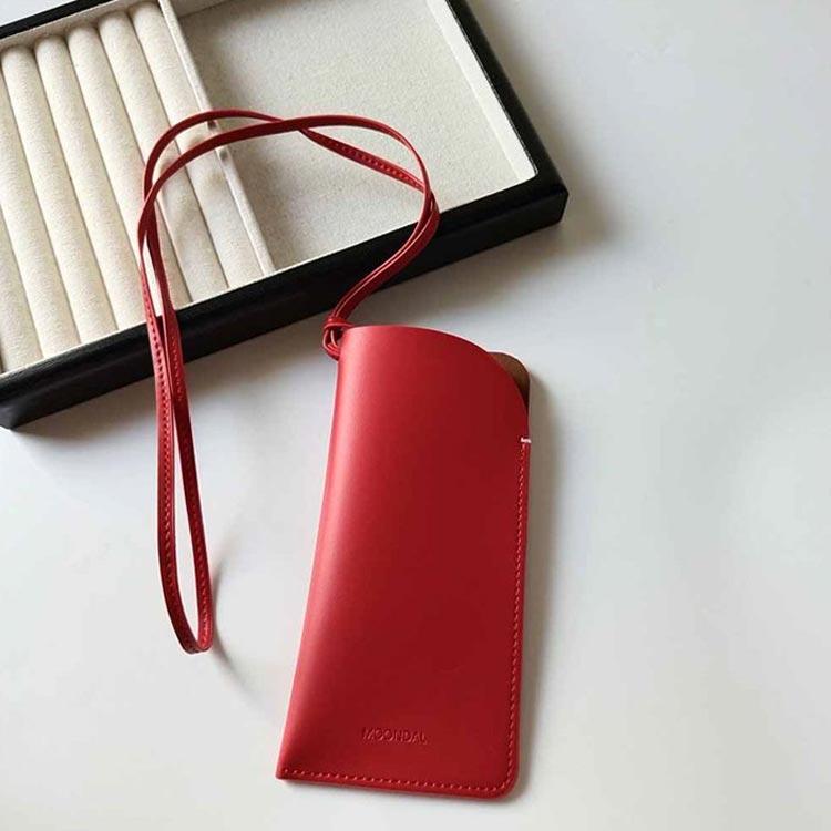 ソフト ストラップ付き 首掛け メガネケース グラスホルダー メガネ