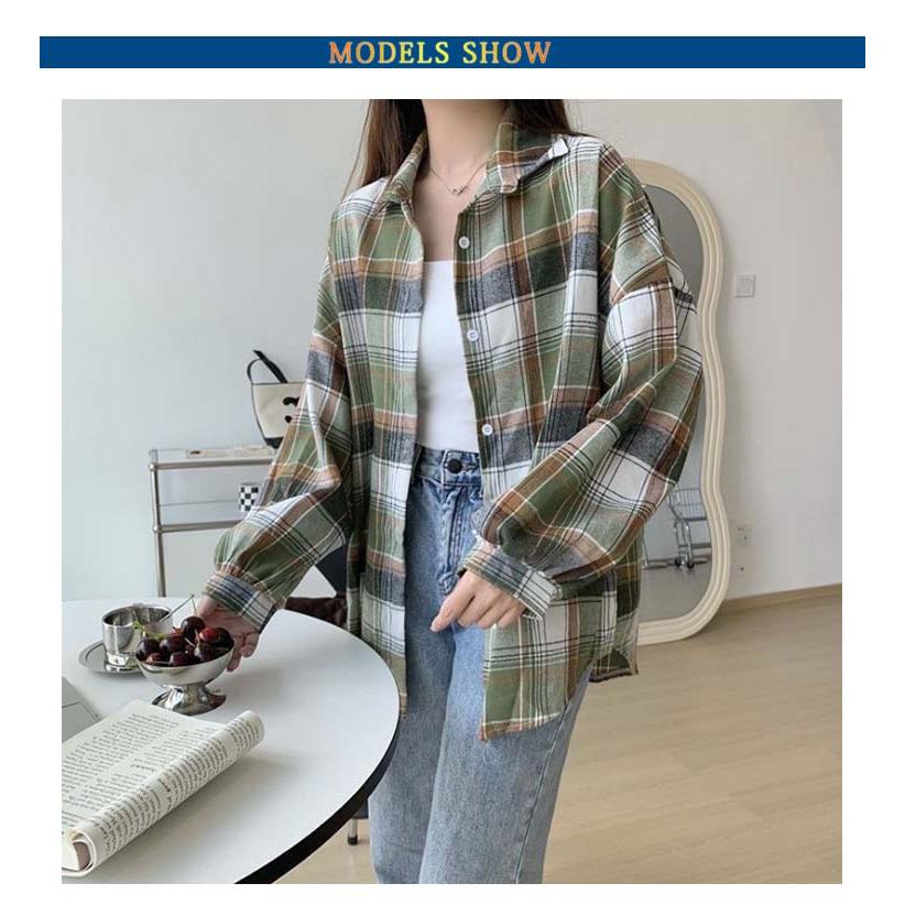 シャツ 15カラー展開 チェック柄シャツ レディース ゆったり トップス