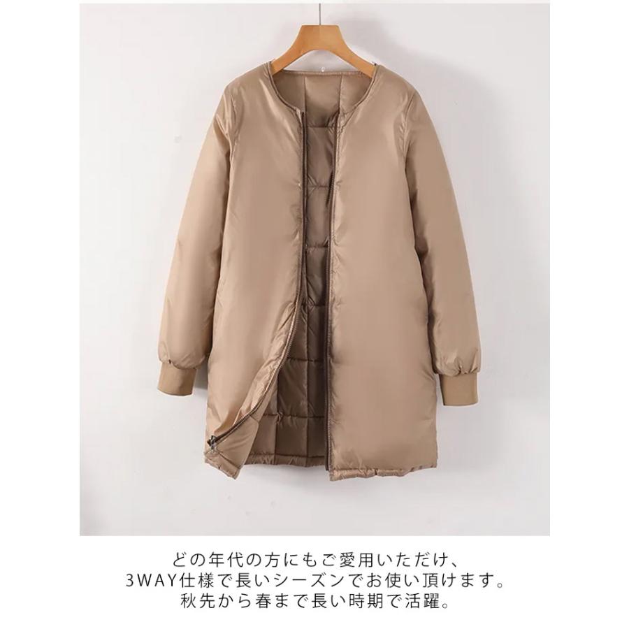 3WAY 防風 レディース ロングコート モッズコート モッズコート 体型 