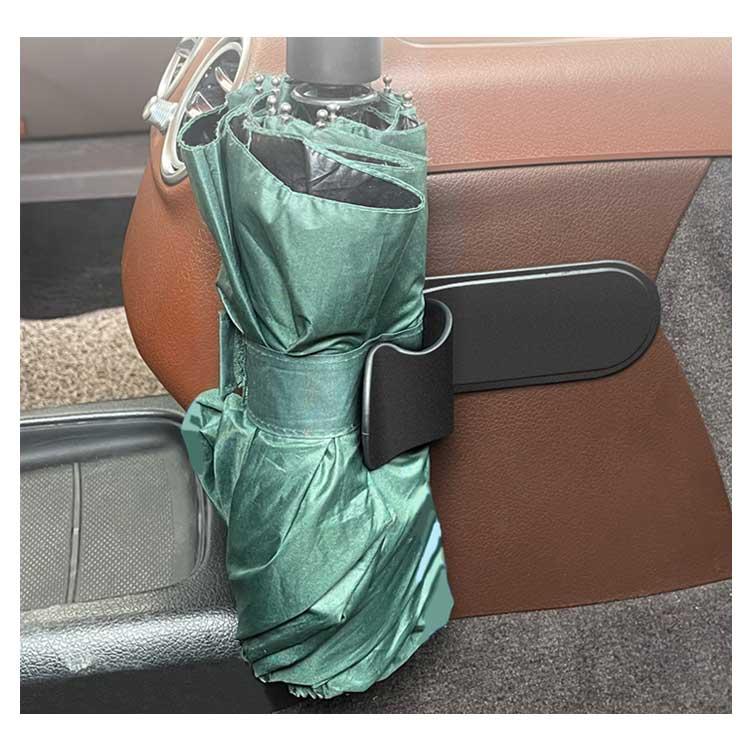 車用傘入れ 折りたたみ傘/長傘適用 傘ホルダー フック 傘収納 接着便利 家庭用 車用傘ホルダー 2点入 |  | 10