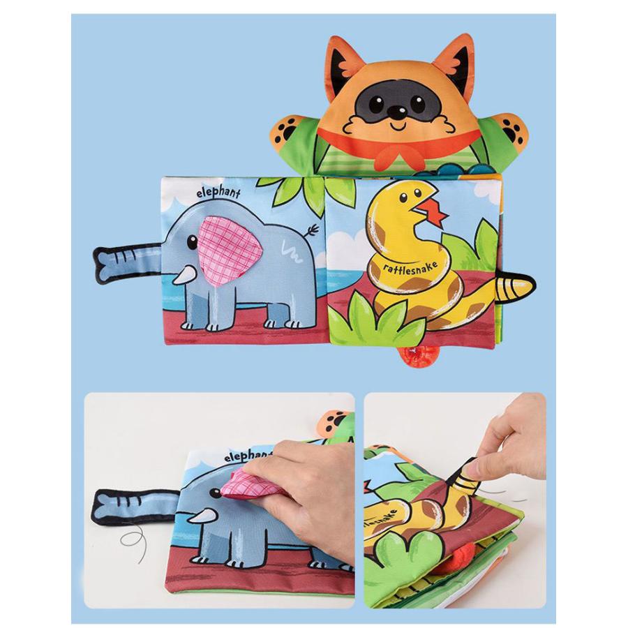 布絵本 しかけ絵本 仕掛け絵本 ぬいぐるみ アニマル 動物 ソフトブック トイ 絵本 知育玩具 洗濯 洗える 1歳 ベビー 赤ちゃん 男の子 女の子 |  | 15