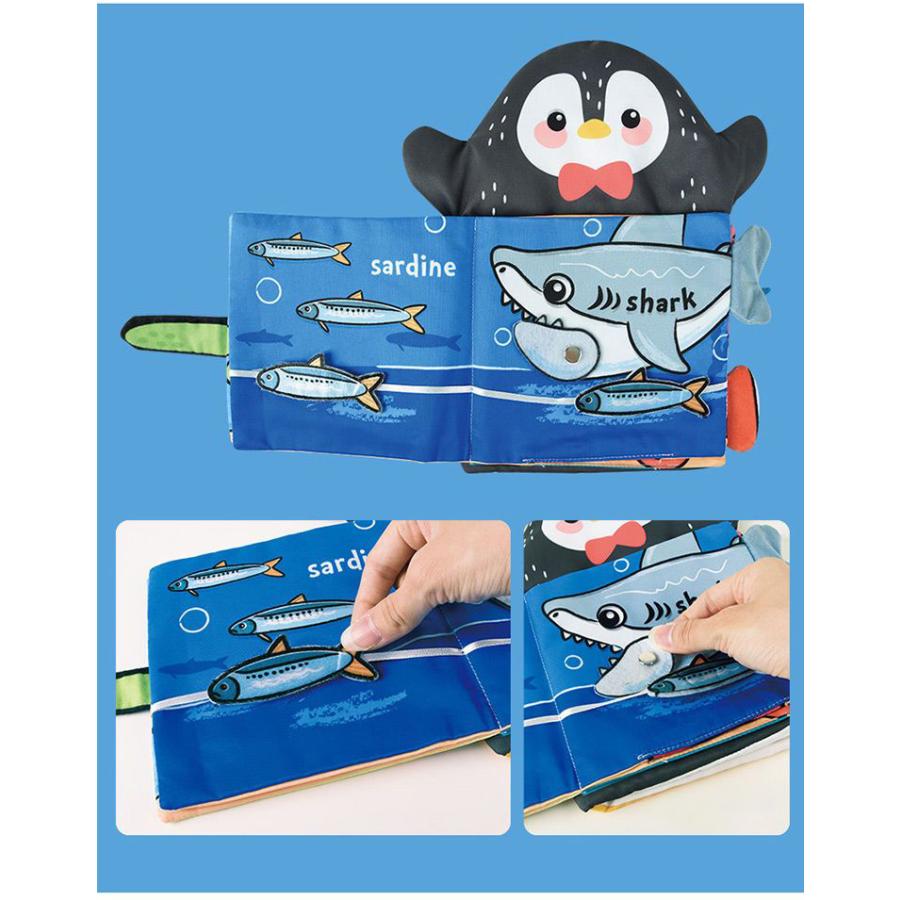 布絵本 しかけ絵本 仕掛け絵本 ぬいぐるみ アニマル 動物 ソフトブック トイ 絵本 知育玩具 洗濯 洗える 1歳 ベビー 赤ちゃん 男の子 女の子 |  | 04