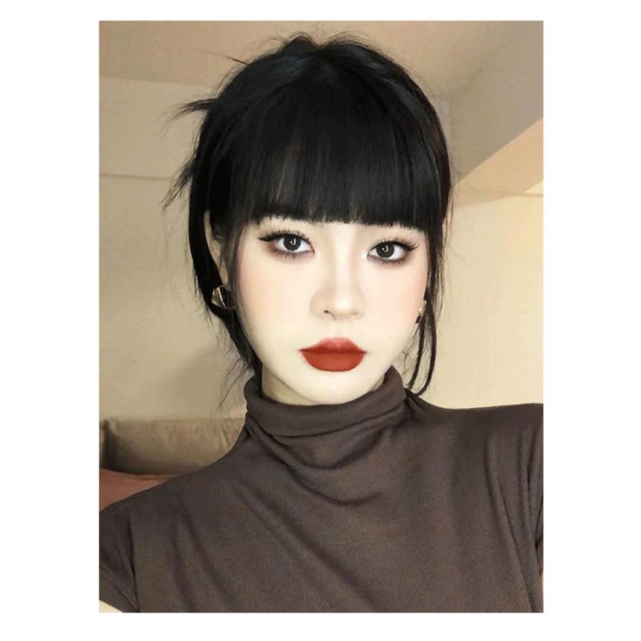 ウィッグ エクステ 前髪ウィッグ 選べる2タイプ 自然 サイド付き サイド無し ぱっつん 前髪ウィッグ 送料無料 お団子 ウイッグ つけ毛 コスプレ |  | 14