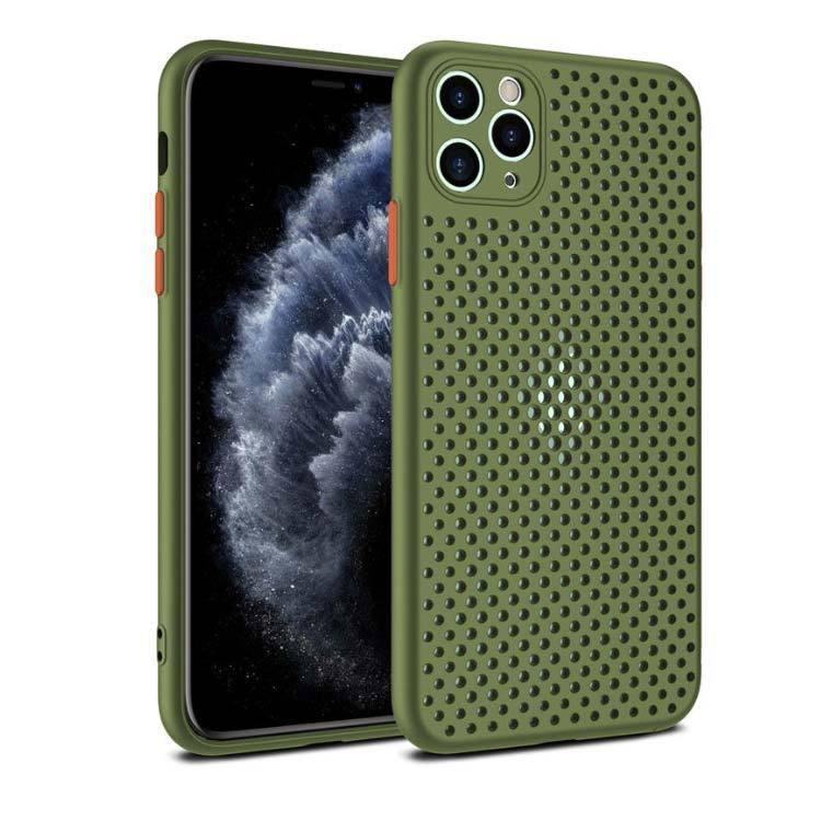 スマホカバー メッシュカバー iPhone12シリーズ 軽量 薄い 放熱設計