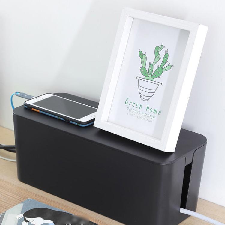 配線隠し コードケース ケーブルボックス コンセント収納 テーブルタップボックス 卓上収納 デスク コード収納 フタ付き S M ケーブルカバー スリ |  | 03