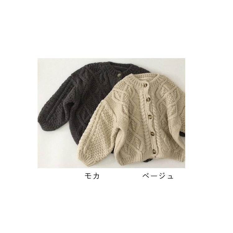 前80cmカーディガン90cm男の子幼稚園130100フードなし子供服女の子ボタンベビーセーター保育園冬 |  | 01