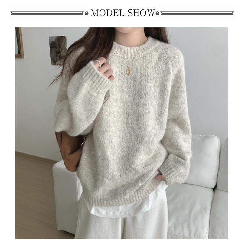 ニット セーター 長袖 プルオーバー 肌触り レディース シンプル