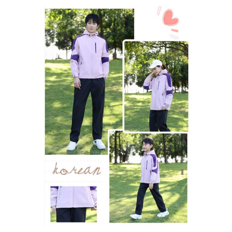 ウインドブレーカー キッズ 秋 マウンテンパーカー 防風 パンツ レディース セットアップ 上下セット 大人 春 子供 冬 親子 セットアップ 登山 |  | 08