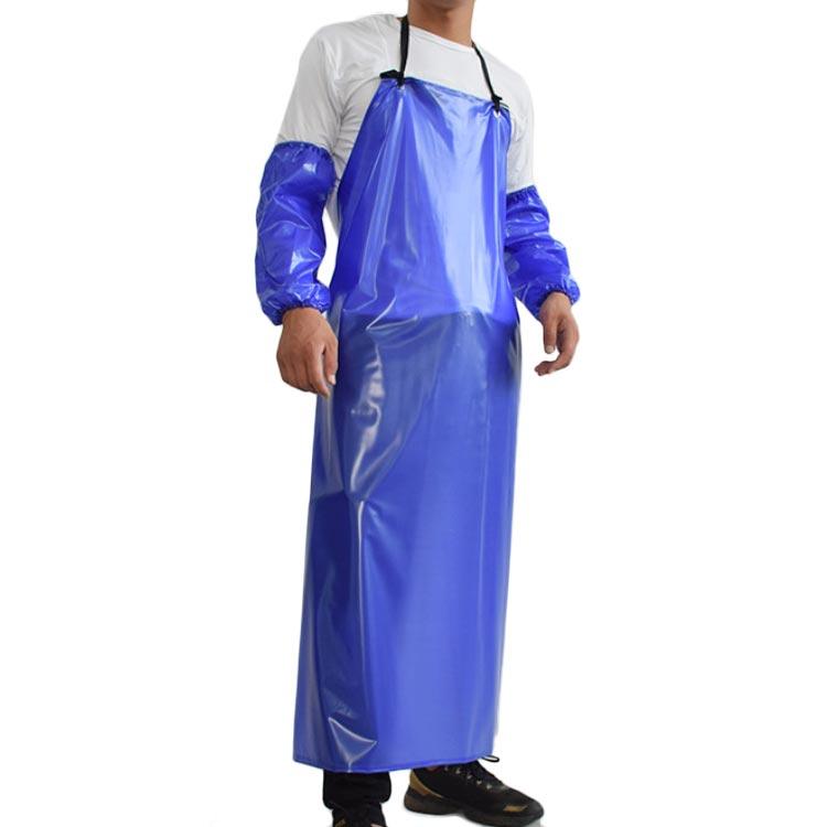 胸当て 調節可能 防水エプロン 2枚セット ビニール 防汚 防水 大きい