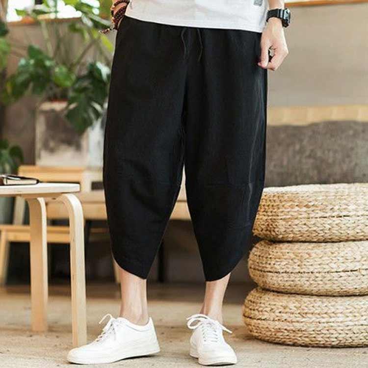 大きいサイズ メンズ パンツ リラックスパンツ サルエルパンツ 7分丈
