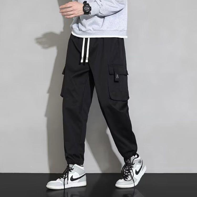 繋ぎ 袴パンツ カーゴパンツ 太め ゆったりパンツ サルエルパンツ 長