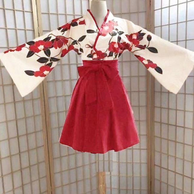 コスプレ 大正ロマン 2点セット 和服 着物 ロングスカート 和装 袴 