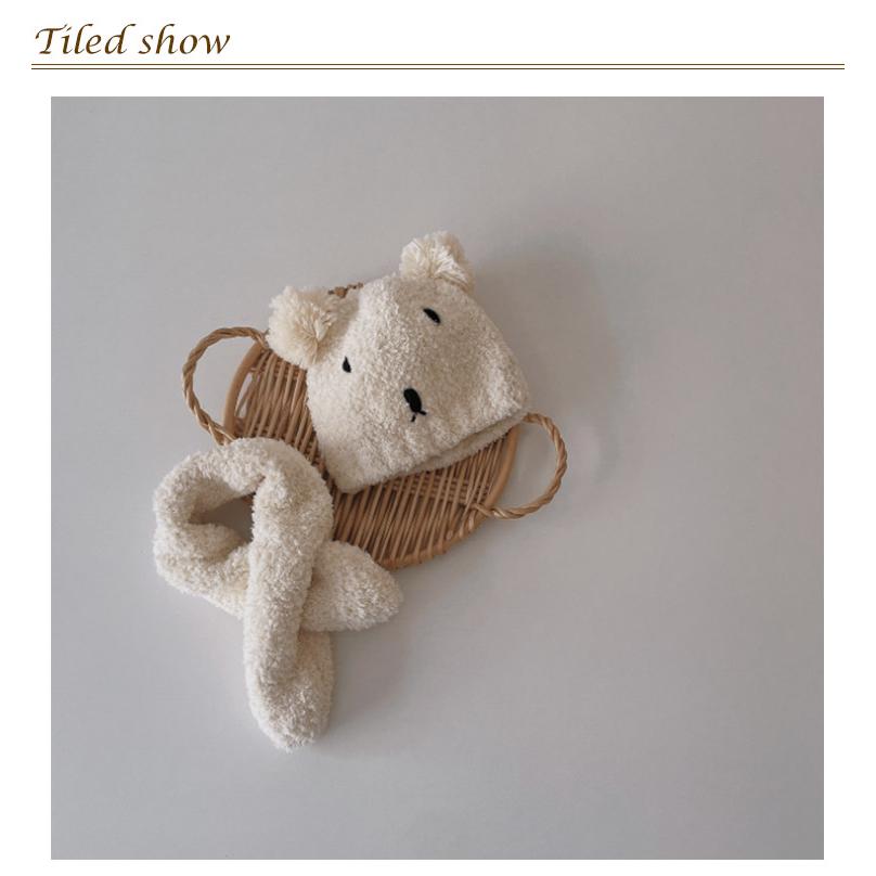 もこもこ セット 2点セット 帽子 ハット ニット キッズ 3歳 女の子