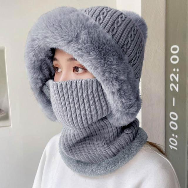 Paloma wool グレー フード付きニット帽 Paloma wool グレー フード付きニット帽 Paloma wool グレー フード