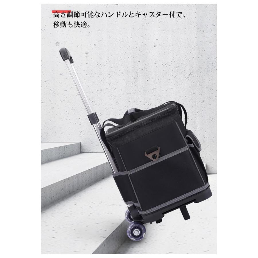 ツールバッグ 大容量 3way キャスター付き ツールボックス 工具バッグ
