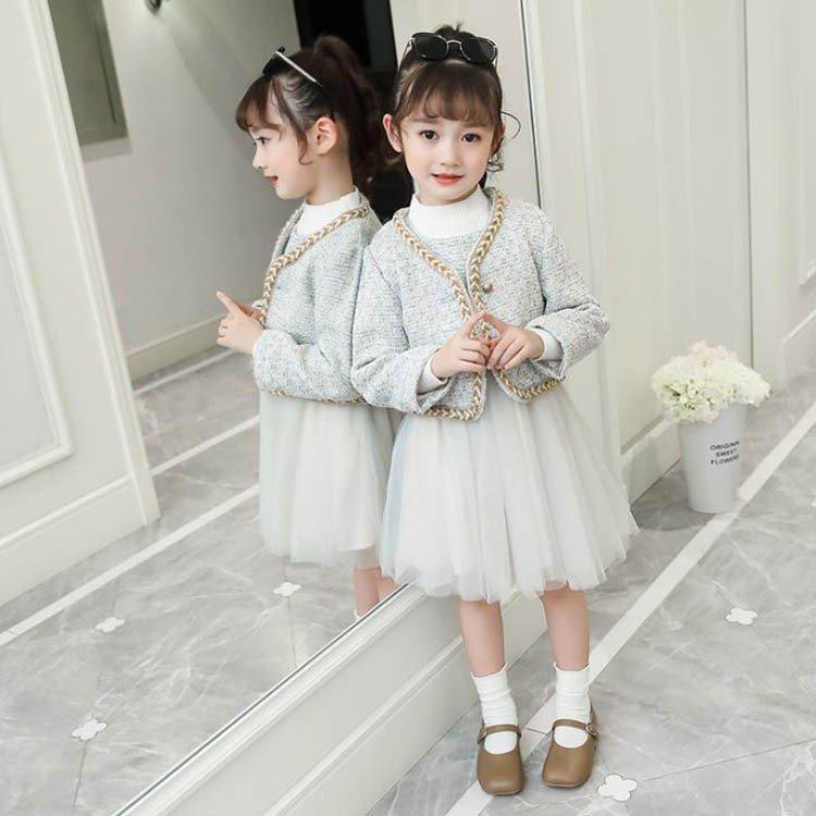 直売アウトレット 子供服 セットアップ キッズ 女の子 春秋 長袖 上下セット 2点セット アウター レースワンピース ジュニア おしゃれ 可愛い 誕生日 新品 15 売上最激安 Ssl Daikyogo Or Jp