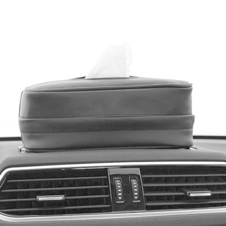 多車種対応　車用 車内用 ティッシュ ケース カバー カー 用品 アクセサリー PUレザー　ティッシュボックス 取り付け簡単　スマホ収納兼用　小物収納 |  | 02