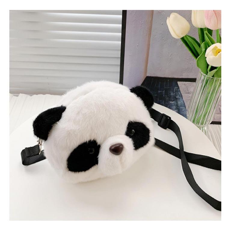 ふわふわ もこもこ パンダ ぬいぐるみ ポシェット 鞄 ショルダーバッグ