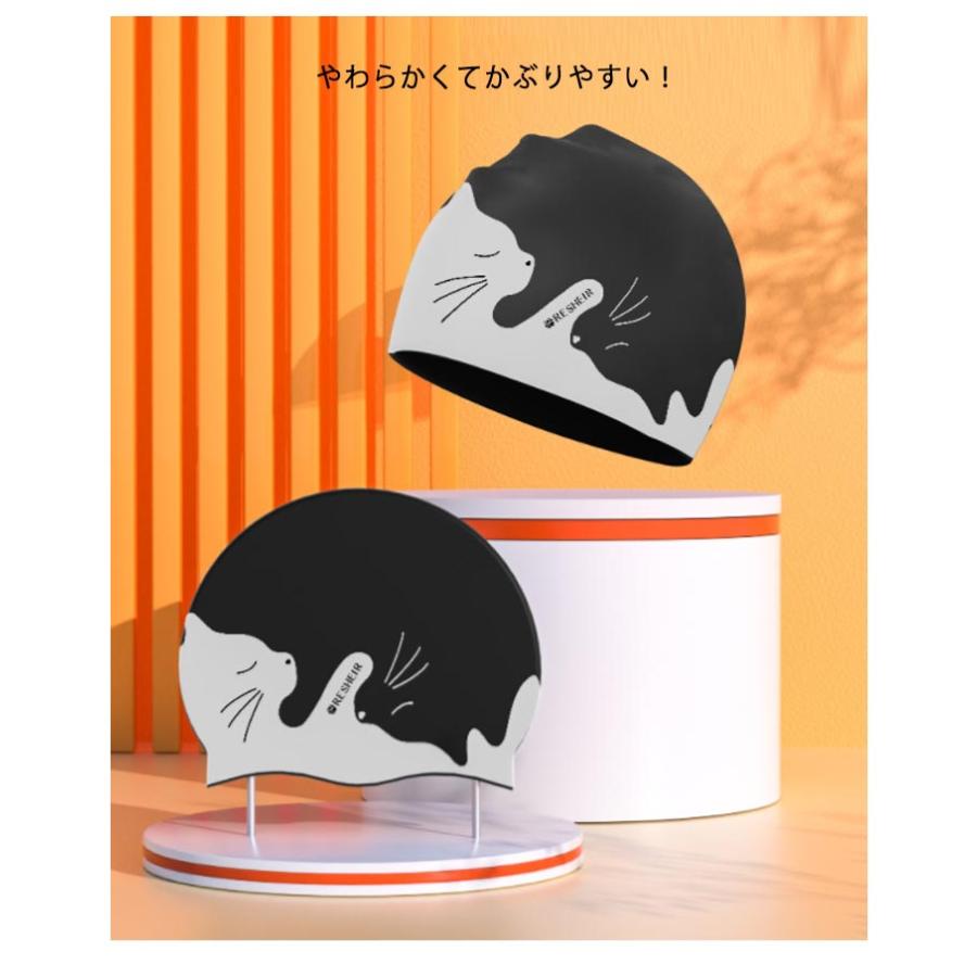 キャップ フィットネス ロングヘア 滑り止め シリコン 水泳帽 シリコン