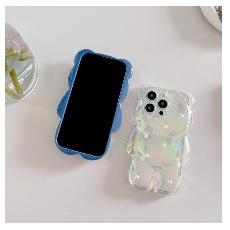 ケース 立体 クマちゃん クマ 熊 iPhone15 iPhone15Pro iPhone15ProMax