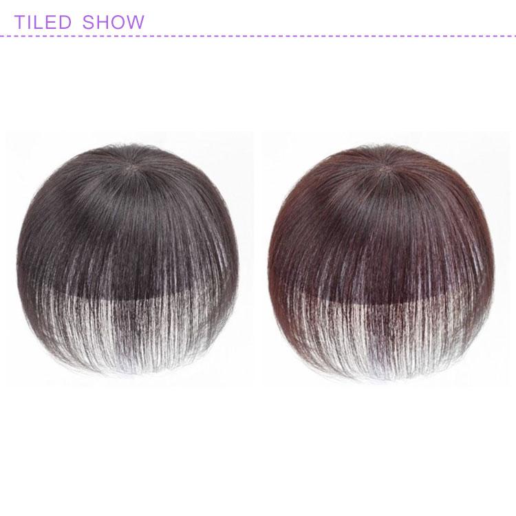 送料無料 ウィッグ 部分ウィッグ 人毛100％ 白髪隠し 長15cm