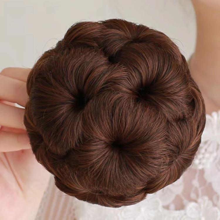 送料無料 シニヨンウィッグ エクステ ヘアクリップ クリップ式 つけ毛