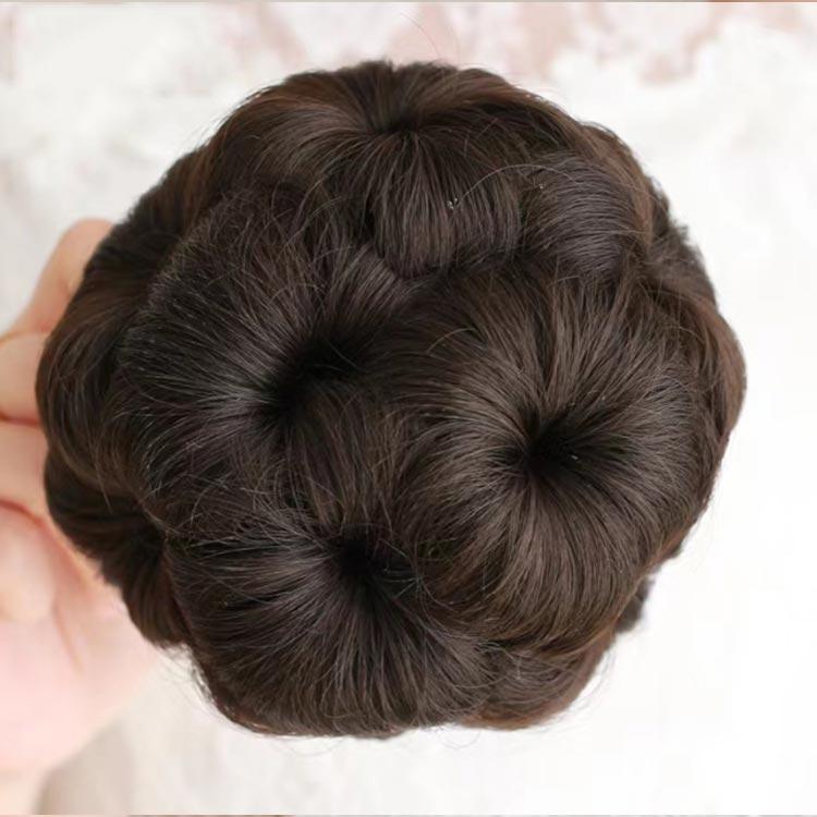 送料無料 シニヨンウィッグ エクステ ヘアクリップ クリップ式 つけ毛