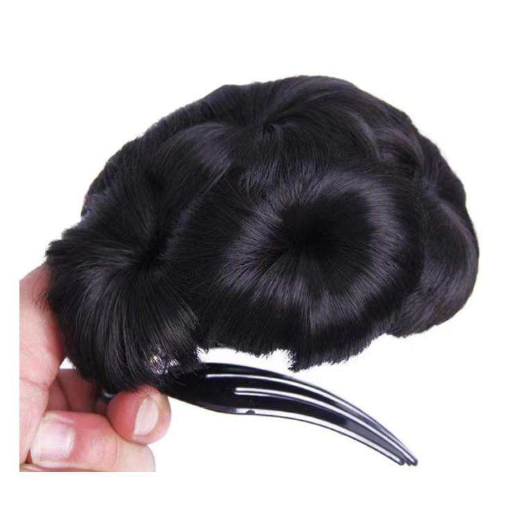 送料無料 シニヨンウィッグ エクステ ヘアクリップ クリップ式 つけ毛