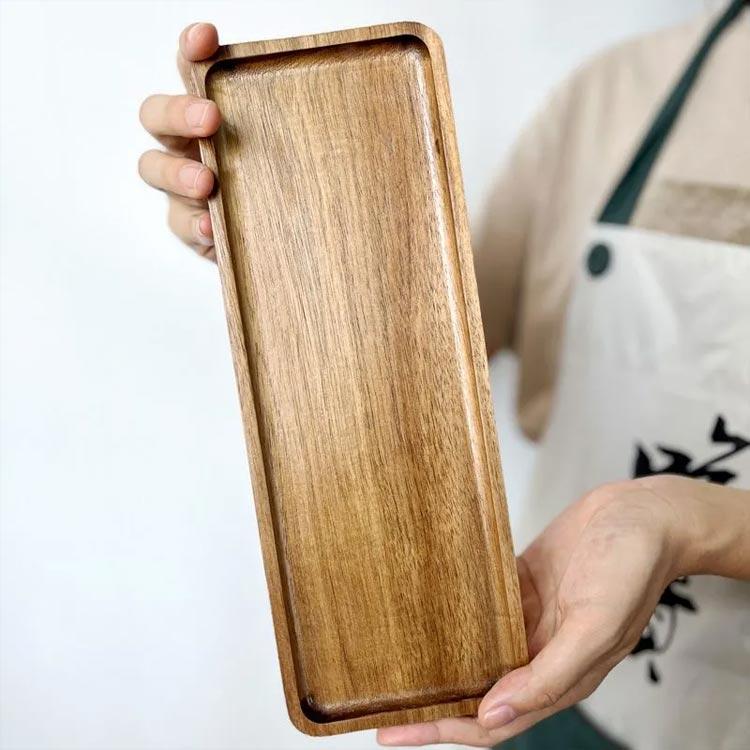 木製　トレー　2枚 木製トレー 2枚 カフェトレー ティートレー ミニトレー トレイ