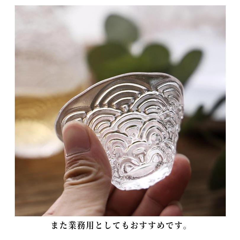 耐熱ガラス 熱燗 燗酒器 透明 6点 おちょこ 徳利 セット 酒器 ガラス酒