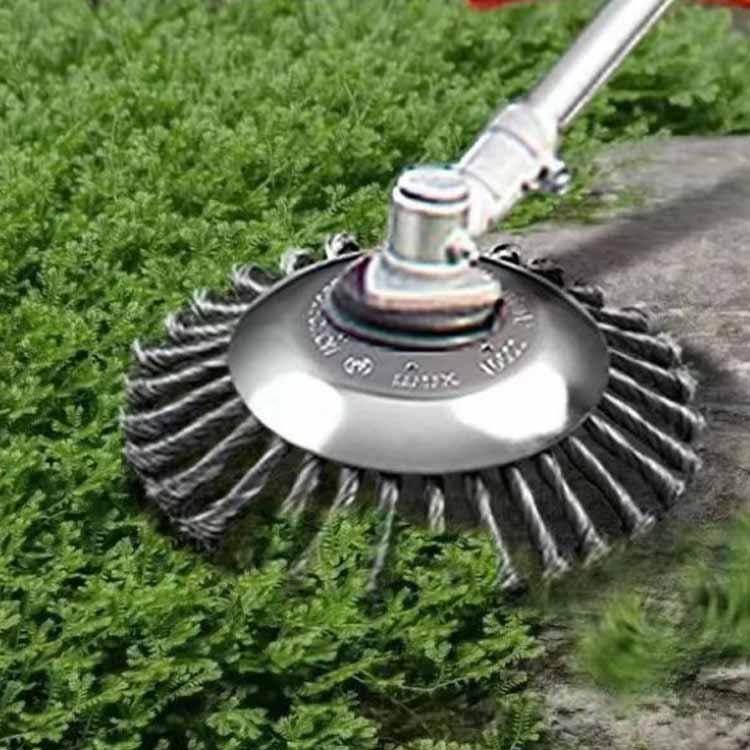 ワイヤーブラシ 15cm 1個入れ 雑草クリーニングツール 替え刃 草刈り機
