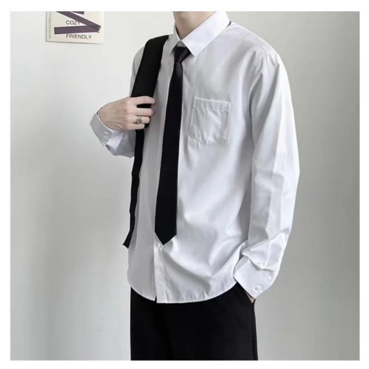 白シャツ 半袖 長袖 ワイシャツ 2点セット 男子 制服 学生服 スクール 