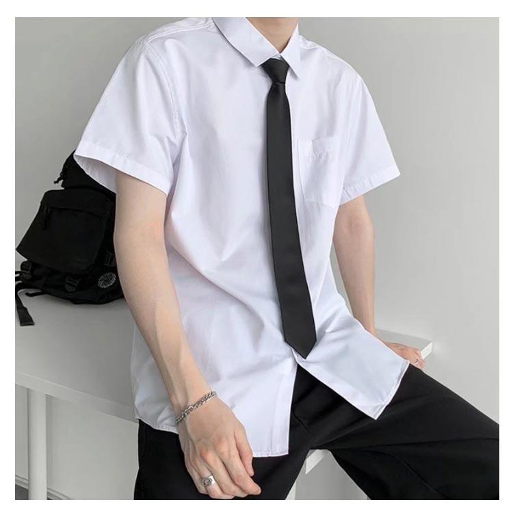 白シャツ 半袖 長袖 ワイシャツ 2点セット 男子 制服 学生服 スクール