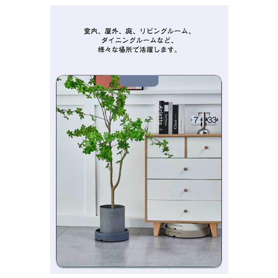 隠し 植木 キャスター付き 貯水 置く台 排水トレイ フラワースタンド