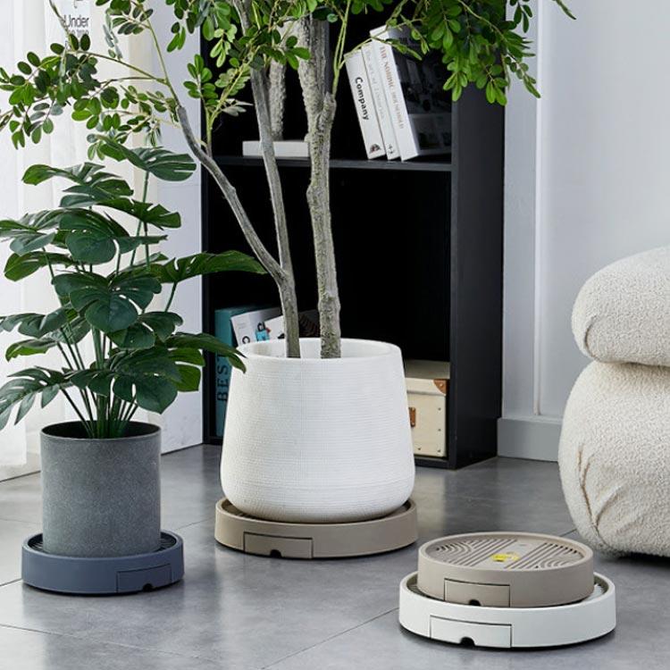 隠し 植木 キャスター付き 貯水 置く台 排水トレイ フラワースタンド