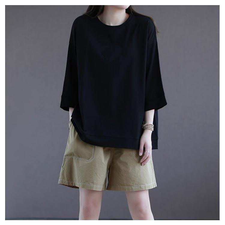 LEONARD トップス カットソー 半袖 Tシャツ チュニック Tシャツ カットソー 七分袖 チュニック 半袖tシャツ レディース