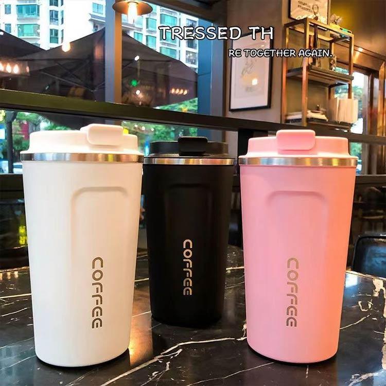 コーヒーボトル 滑り止め ステンレス製 蓋付き マグカップ コップ 水筒