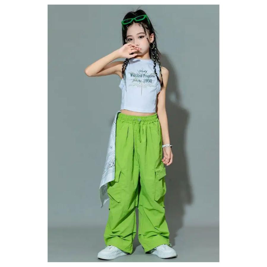 カーゴパンツ キッズ ダンス衣装 パンツ 練習着 ゆったり ヒップホップ 