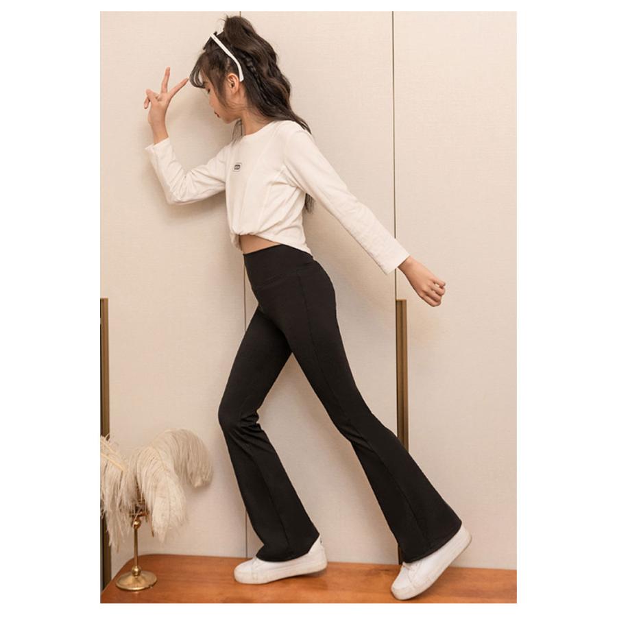 レギンス フレアパンツ ダンス 子供服 フレアシルエット ヨガパンツ