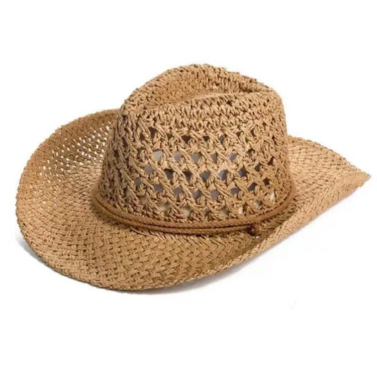 麦わら帽子 メンズ UVカット 帽子 男性用 テンガロンハット カウボーイ