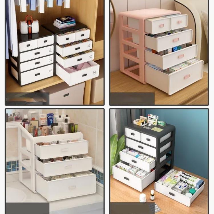 下着 収納 引き出し チェスト 4段 ブラジャー 仕切り 大容量 ミニ